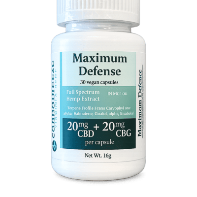 Maximum Defense CBD/CBG Capsules - 1200mg