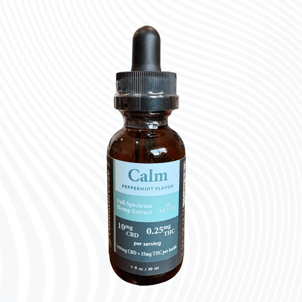 Calm Full Spectrum Oil - 600mg Mint | Cannabreeze Hemp