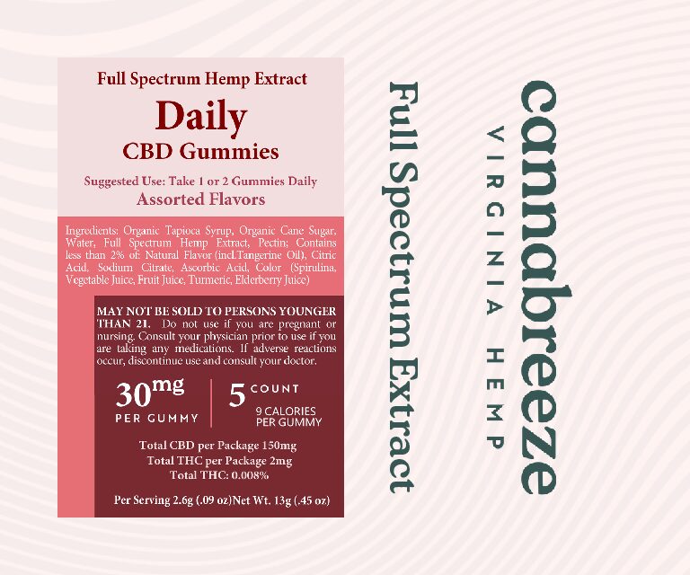 CBD 30mg Vegan Gummies-5ct Assorted