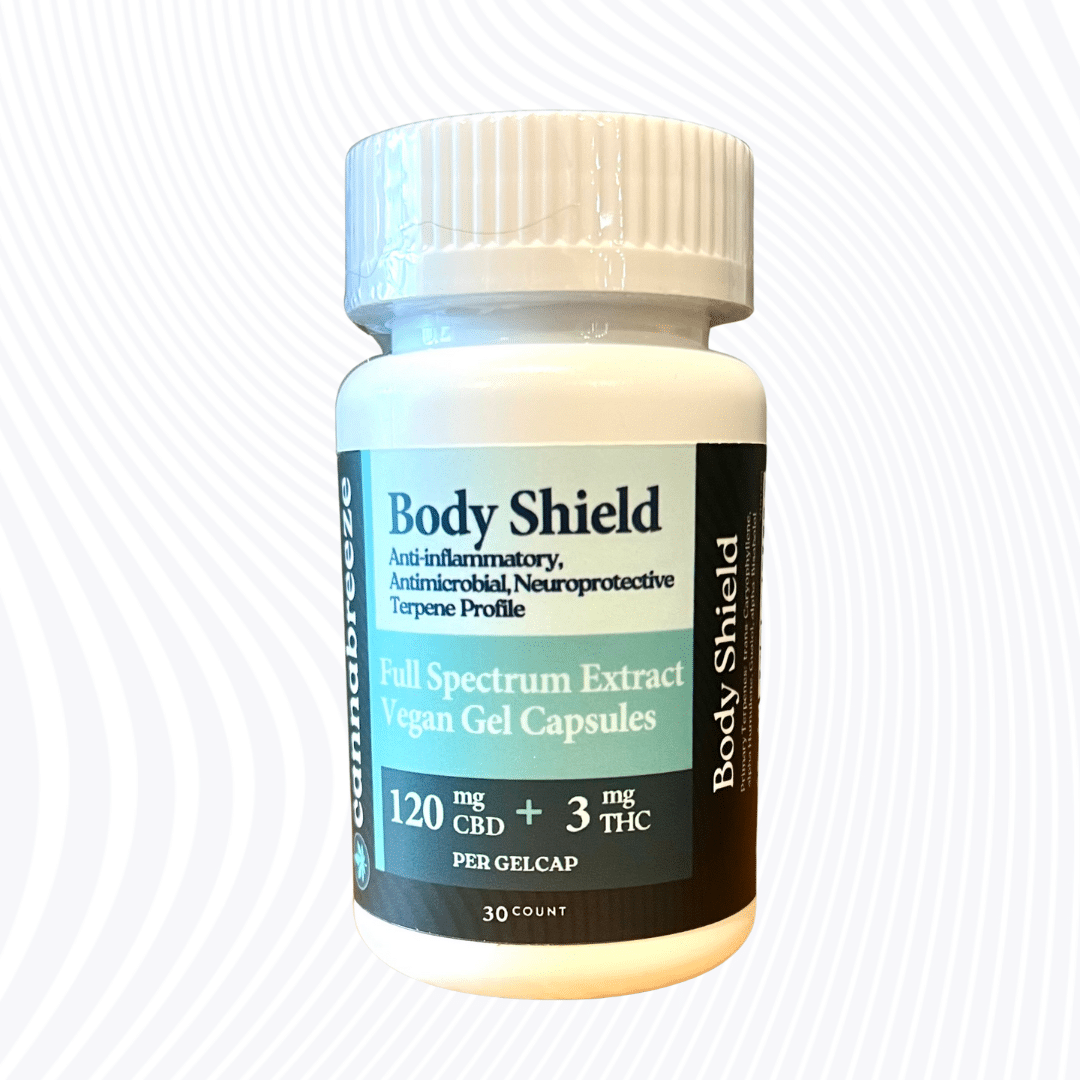 Body Shield Capsules-3600mg 30 Ct. | Cannabreeze Hemp