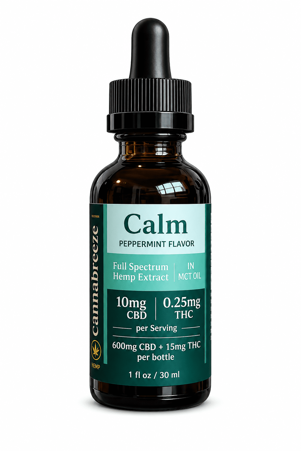 KANNAWAY HEMP+ CALM Vape Liquid 3本セット Calm Full Spectrum Oil - 600mg Mint | Cannabreeze Hemp